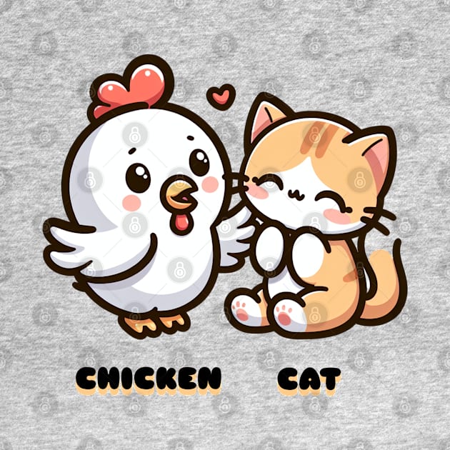 Chicken & Cat by DaysMoon